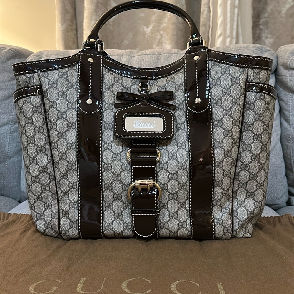 Gucci Brown and Cream Women's Bag
